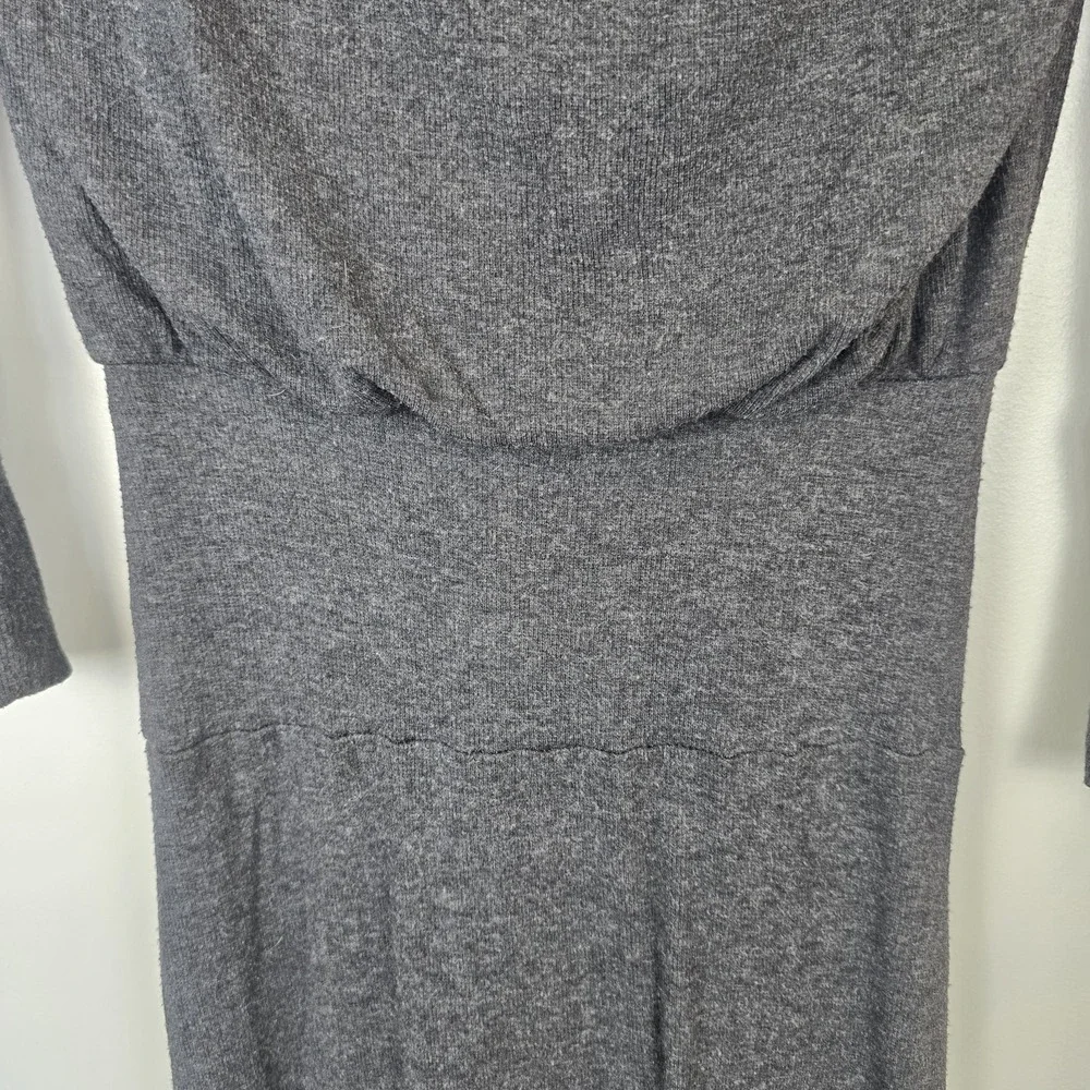 Bordeaux‎ Gray Sz Small Maxi Long Sleeve Dress.C73